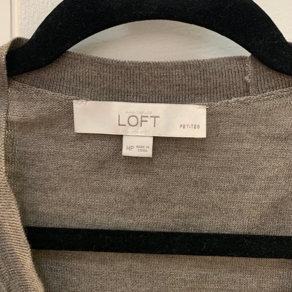 LOFT MP V-Neck Button Up Cardigan - Picture 2 of 4
